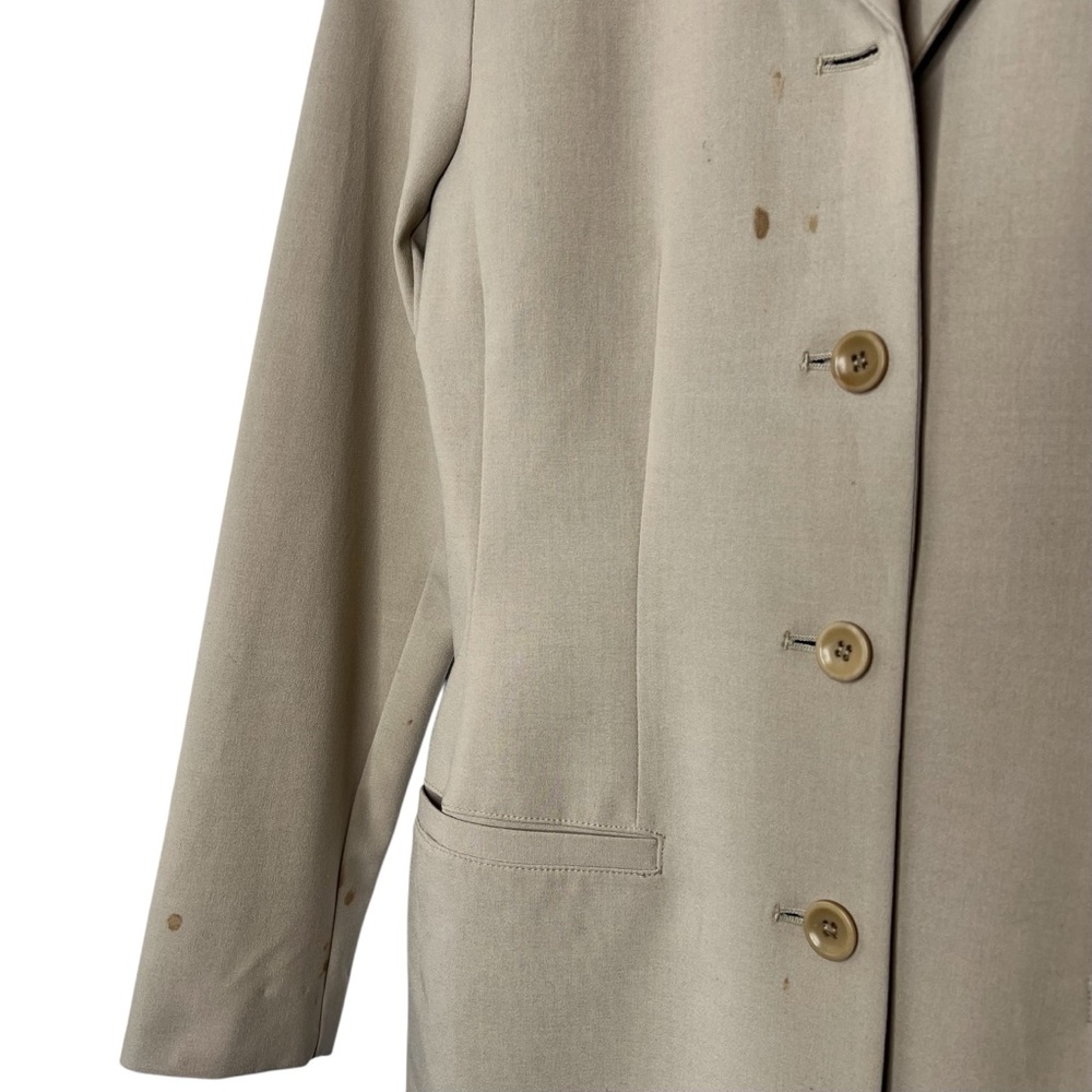 Khaki Tan Blazer Dress Size 4P - Picture 2 of 4